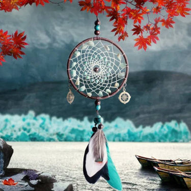Indian Style Dream Catcher with Feather Pendant